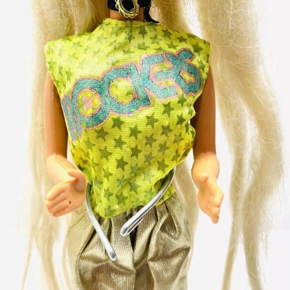 MATTEL BARBIE Doll Long Blonde Hair Blue Eyes One Piece Outfit 12" - Picture 3 of 11